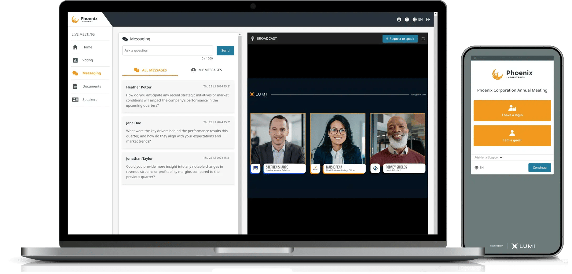 laptop showing people