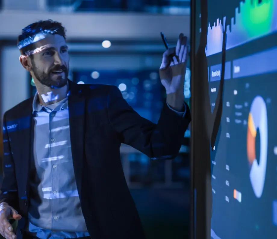 Man giving a presentation